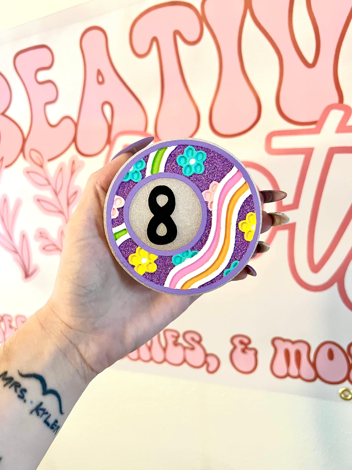 Groovy 8 ball freshie