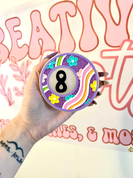 Groovy 8 ball freshie