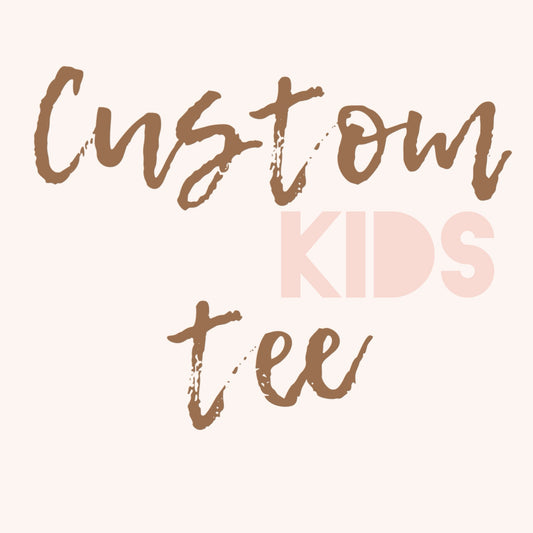 custom kids tee