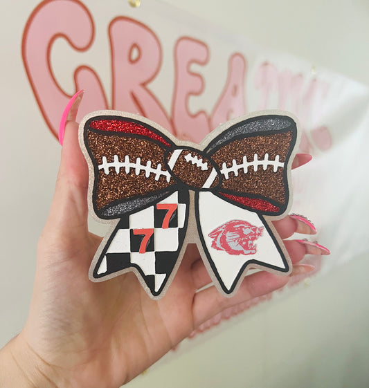 Football bow freshie