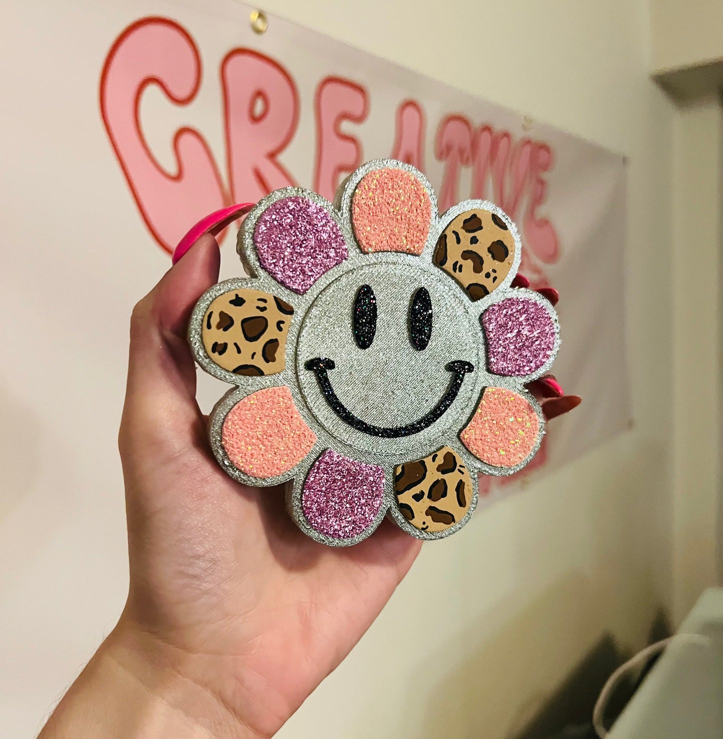 Smiley face flower freshie